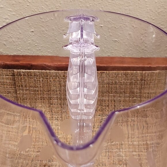 The Pampered Chef Pitcher Quick Stir 2 Quart Polka Dot Pattern Retired 2272 - Picture 11 of 12